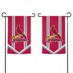 St Louis Cardinals Garden Flag Custom Chevron Stripes Red Best Selling