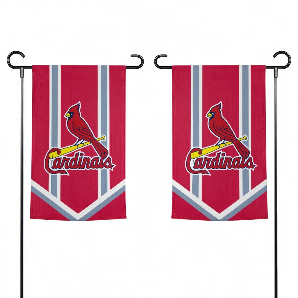 St Louis Cardinals Garden Flag Custom Chevron Stripes Red Fashion Forward St Louis Cardinals Garden Flag Custom Chevron Stripes Red Fashion Forward