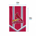 St Louis Cardinals Garden Flag Custom Chevron Stripes Red Best Selling