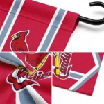 St Louis Cardinals Garden Flag Custom Chevron Stripes Red Best Selling