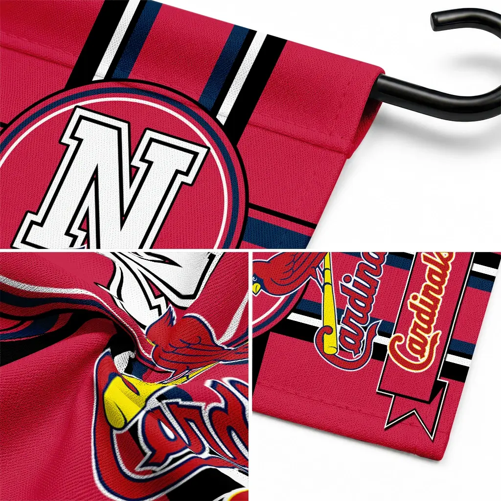 St Louis Cardinals Garden Flag Custom Circle Medallion Red Latest Model St Louis Cardinals Garden Flag Custom Circle Medallion Red Latest Model
