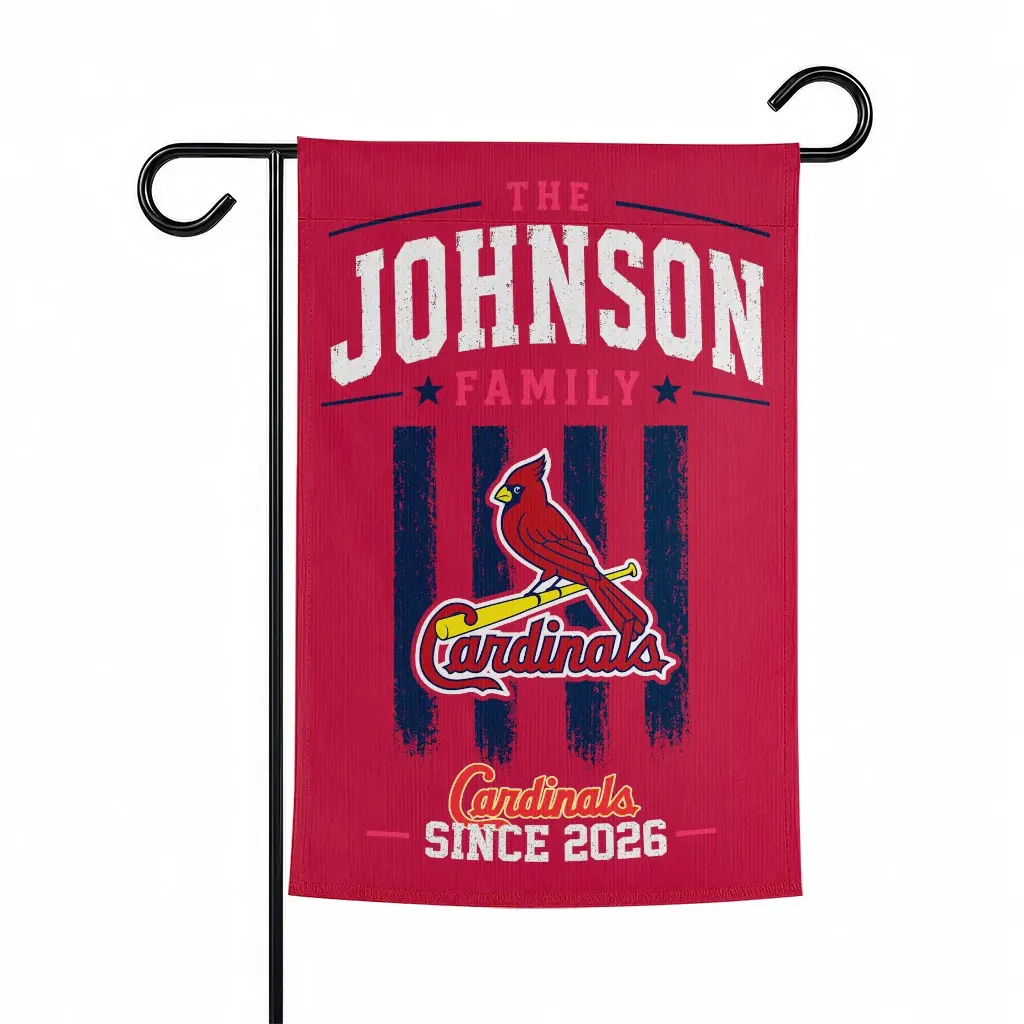 St Louis Cardinals Garden Flag Personalized Distressed Stripes Red Best Selling St Louis Cardinals Garden Flag Personalized Distressed Stripes Red Best Selling