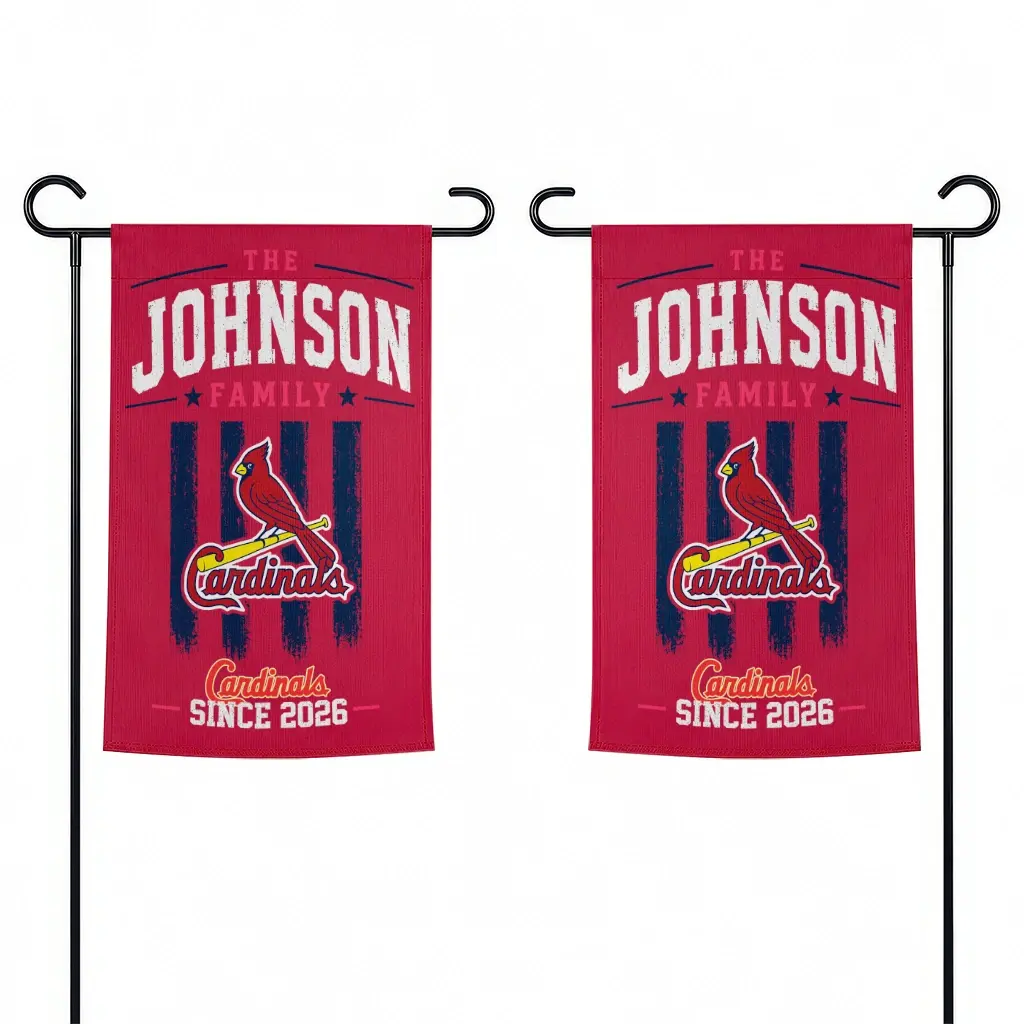 St Louis Cardinals Garden Flag Personalized Distressed Stripes Red Fashion Forward St Louis Cardinals Garden Flag Personalized Distressed Stripes Red Fashion Forward