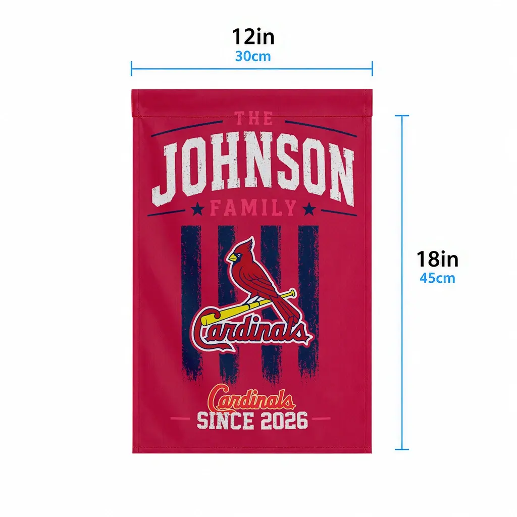 St Louis Cardinals Garden Flag Personalized Distressed Stripes Red High Quality St Louis Cardinals Garden Flag Personalized Distressed Stripes Red High Quality