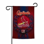 St Louis Cardinals Garden Flag Personalized Laurel Wreath Red Best Selling