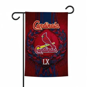 St Louis Cardinals Garden Flag Personalized Laurel Wreath Red Best Selling