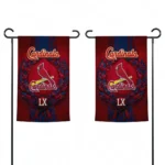 St Louis Cardinals Garden Flag Personalized Laurel Wreath Red Best Selling