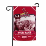 St. Louis Cardinals Garden Flag - Personalized Photo Frame Red