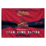 St Louis Cardinals House Flag Custom Brushed Streaks Red Best Selling