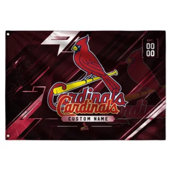 St Louis Cardinals House Flag Personalized Speed Slashes Red Best Selling