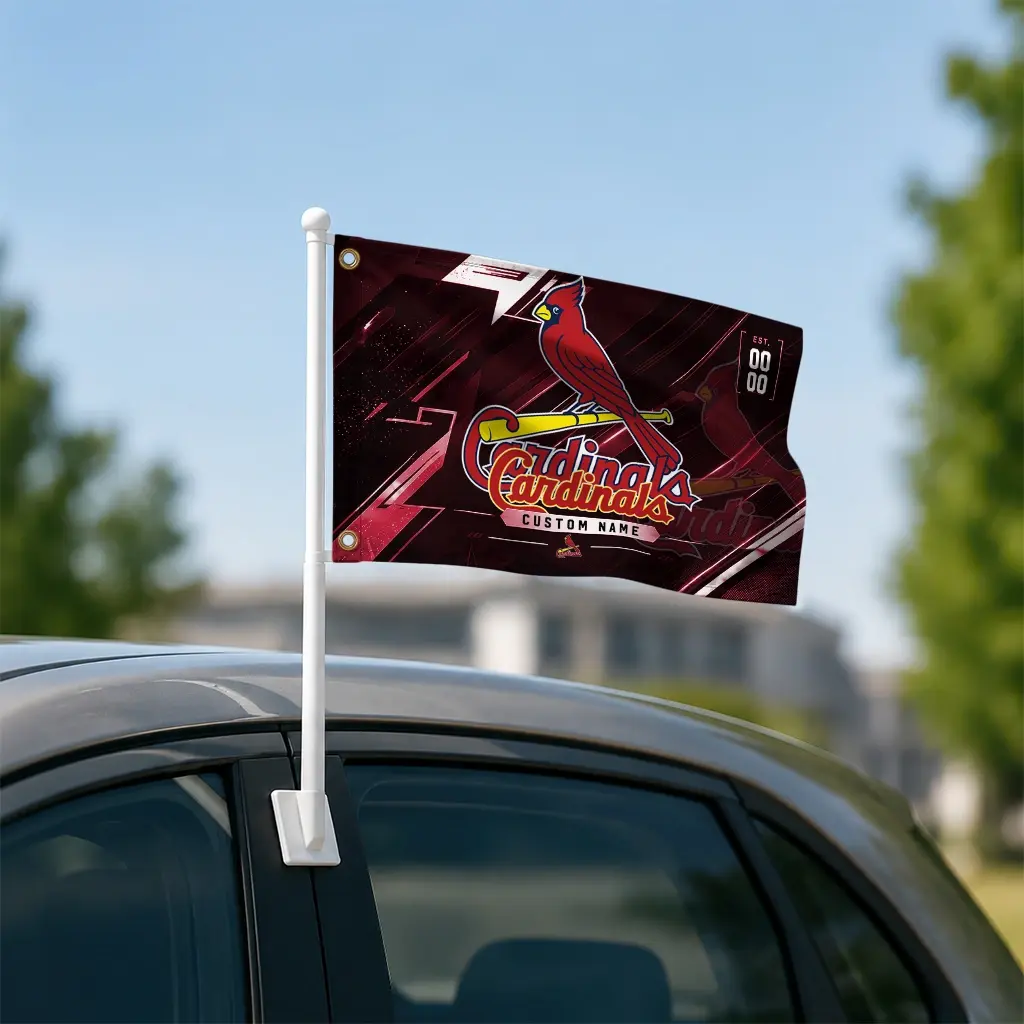 St Louis Cardinals House Flag Personalized Speed Slashes Red Latest Model St Louis Cardinals House Flag Personalized Speed Slashes Red Latest Model