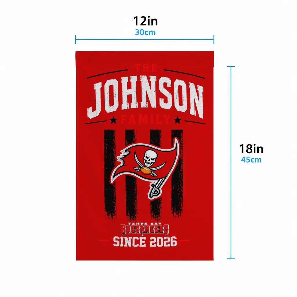 Tampa Bay Buccaneers Garden Flag Custom Distressed Stripes Red High Quality Tampa Bay Buccaneers Garden Flag Custom Distressed Stripes Red High Quality