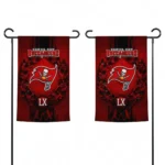 Tampa Bay Buccaneers Garden Flag Custom Laurel Wreath Red Best Selling