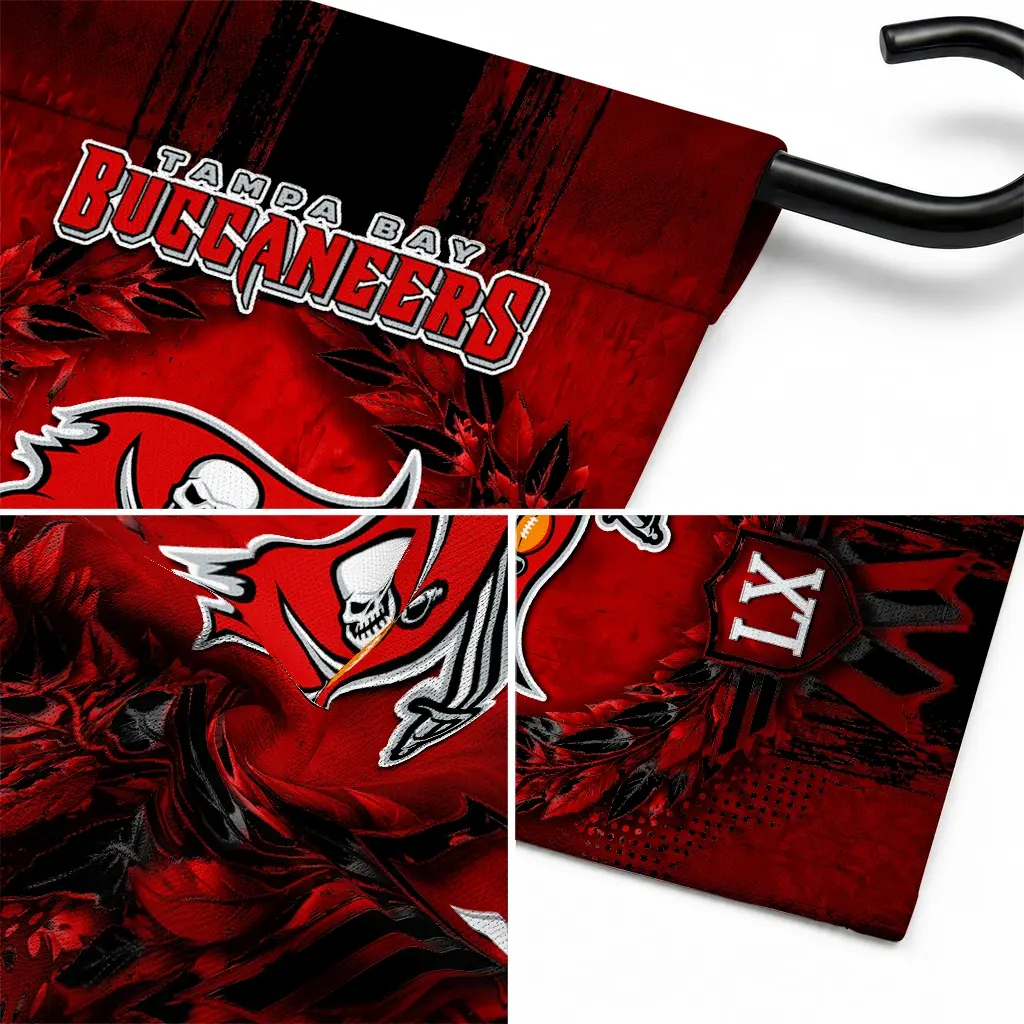 Tampa Bay Buccaneers Garden Flag Custom Laurel Wreath Red Latest Model Tampa Bay Buccaneers Garden Flag Custom Laurel Wreath Red Latest Model