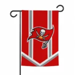 Tampa Bay Buccaneers Garden Flag Customized Chevron Stripes Red Best Selling