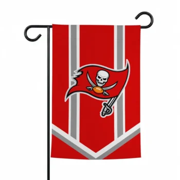 Tampa Bay Buccaneers Garden Flag Customized Chevron Stripes Red Best Selling