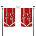 Tampa Bay Buccaneers Garden Flag Customized Chevron Stripes Red Best Selling