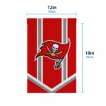 Tampa Bay Buccaneers Garden Flag Customized Chevron Stripes Red Best Selling
