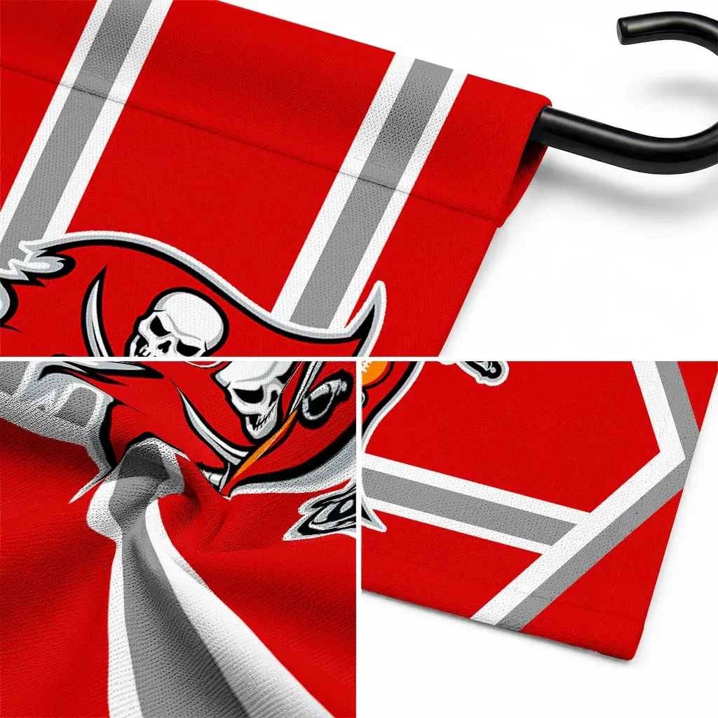 Tampa Bay Buccaneers Garden Flag Customized Chevron Stripes Red Latest Model Tampa Bay Buccaneers Garden Flag Customized Chevron Stripes Red Latest Model