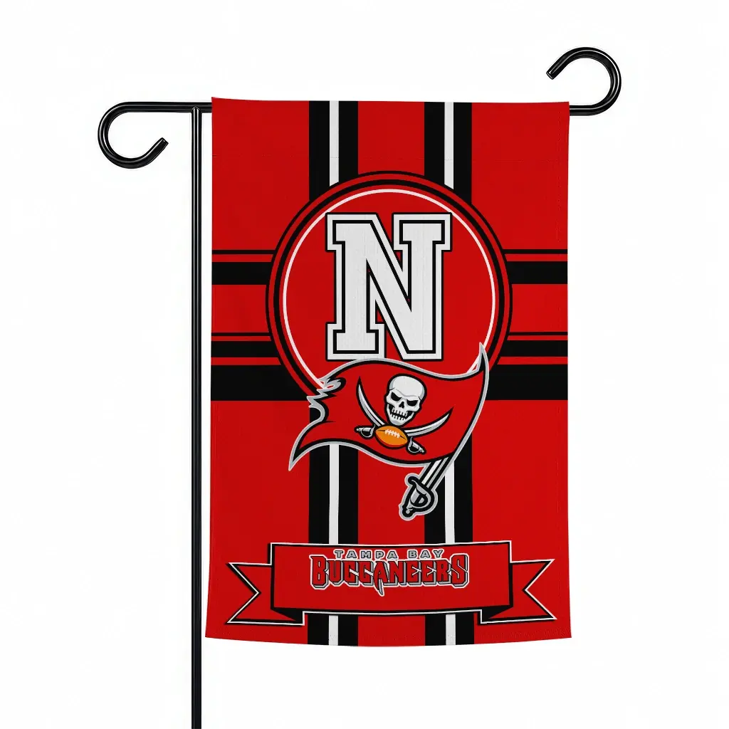 Tampa Bay Buccaneers Garden Flag Customized Circle Medallion Red Best Selling Tampa Bay Buccaneers Garden Flag Customized Circle Medallion Red Best Selling
