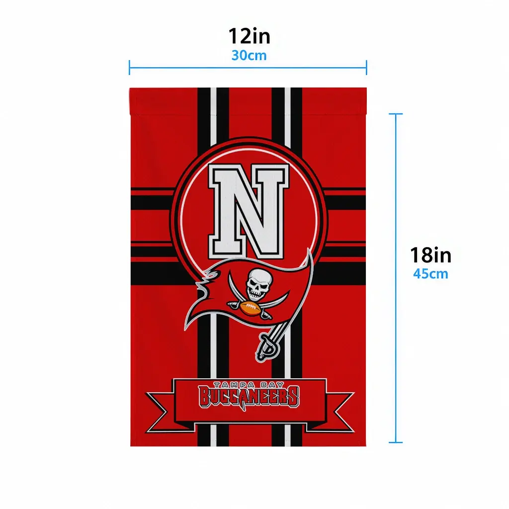 Tampa Bay Buccaneers Garden Flag Customized Circle Medallion Red High Quality Tampa Bay Buccaneers Garden Flag Customized Circle Medallion Red High Quality