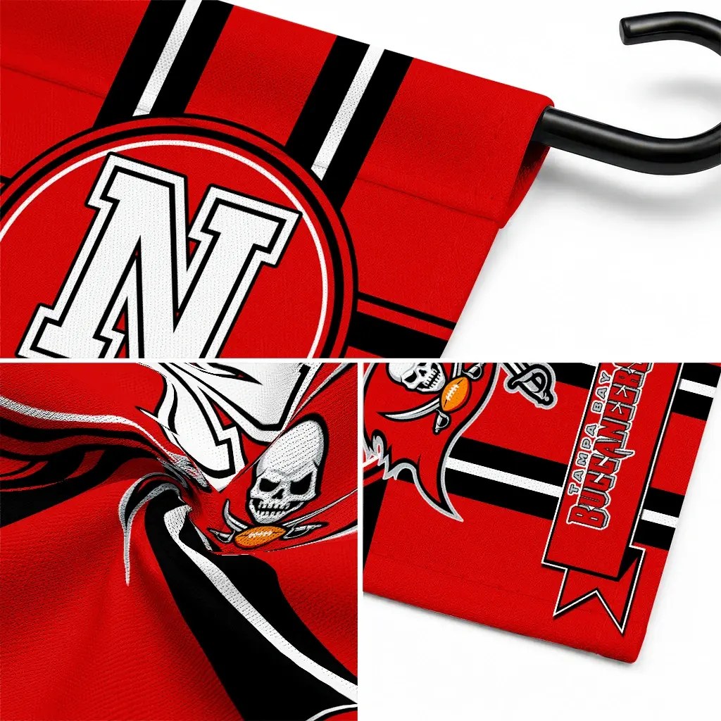 Tampa Bay Buccaneers Garden Flag Customized Circle Medallion Red Latest Model Tampa Bay Buccaneers Garden Flag Customized Circle Medallion Red Latest Model