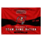 Tampa Bay Buccaneers House Flag Customized Brushed Streaks Red Best Selling
