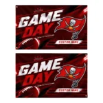Tampa Bay Buccaneers House Flag Personalized Action Streaks Red Best Selling