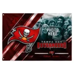 Tampa Bay Buccaneers House Flag Personalized Diagonal Stripes Red Best Selling