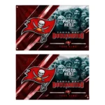 Tampa Bay Buccaneers House Flag Personalized Diagonal Stripes Red Best Selling