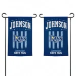 Tampa Bay Rays Garden Flag Custom Distressed Stripes Navy Best Selling