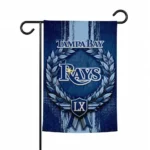 Tampa Bay Rays Garden Flag Custom Laurel Wreath Navy Best Selling