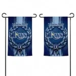 Tampa Bay Rays Garden Flag Custom Laurel Wreath Navy Best Selling