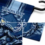 Tampa Bay Rays Garden Flag Custom Laurel Wreath Navy Best Selling