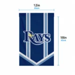 Tampa Bay Rays Garden Flag Customized Chevron Stripes Navy Best Selling