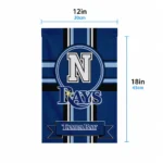 Tampa Bay Rays Garden Flag Customized Circle Medallion Navy Best Selling