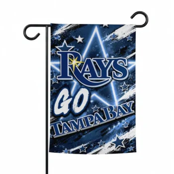 Tampa Bay Rays Garden Flag Personalized Glowing Star Navy Best Selling
