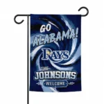 Tampa Bay Rays Garden Flag Personalized Swirl Vortex Navy Best Selling