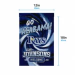 Tampa Bay Rays Garden Flag Personalized Swirl Vortex Navy Best Selling