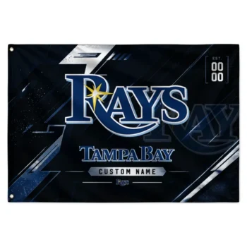Tampa Bay Rays House Flag Custom Speed Slashes Navy Best Selling