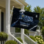 Tampa Bay Rays House Flag Custom Speed Slashes Navy Best Selling