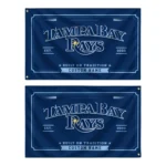 Tampa Bay Rays House Flag Customized Ornate Border Navy Best Selling