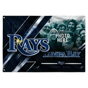 Tampa Bay Rays House Flag Personalized Diagonal Stripes Navy Best Selling