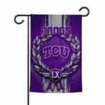 Tcu Horned Frogs Garden Flag Customized Laurel Wreath Purple Best Selling