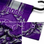 Tcu Horned Frogs Garden Flag Customized Laurel Wreath Purple Best Selling