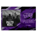 Tcu Horned Frogs House Flag Customized Framed Photo Purple Black Best Selling