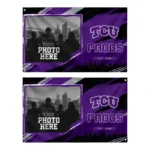 Tcu Horned Frogs House Flag Customized Framed Photo Purple Black Best Selling