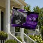 Tcu Horned Frogs House Flag Customized Framed Photo Purple Black Best Selling