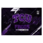 Tcu Horned Frogs House Flag Customized Speed Slashes Purple Best Selling