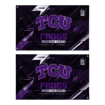Tcu Horned Frogs House Flag Customized Speed Slashes Purple Best Selling